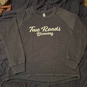 Two Roads Brewing XL Sweatshirt Craft Beer Stratford CT Brewery Connecticut